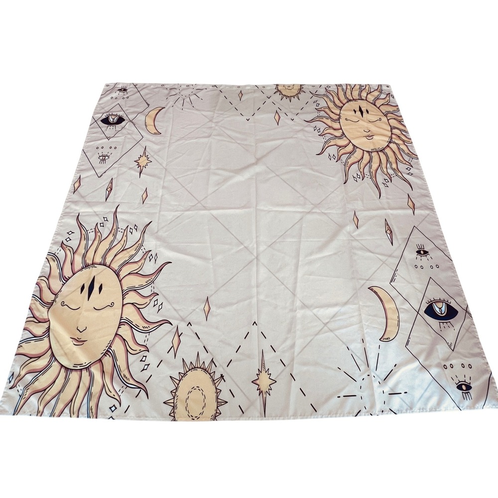 Celestial Sun Moon Tapestry Wall Hanging Dorm Decor Witchy Aesthetic Art - Picture 9 of 9